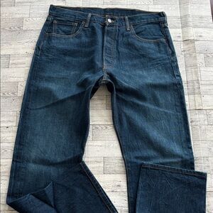 Levi’s 501 XX‎ Jeans Dark Wash Buttonfly men’s straight jeans 36 x 31